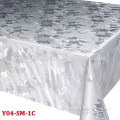 golden embossing flower pvc table cloth